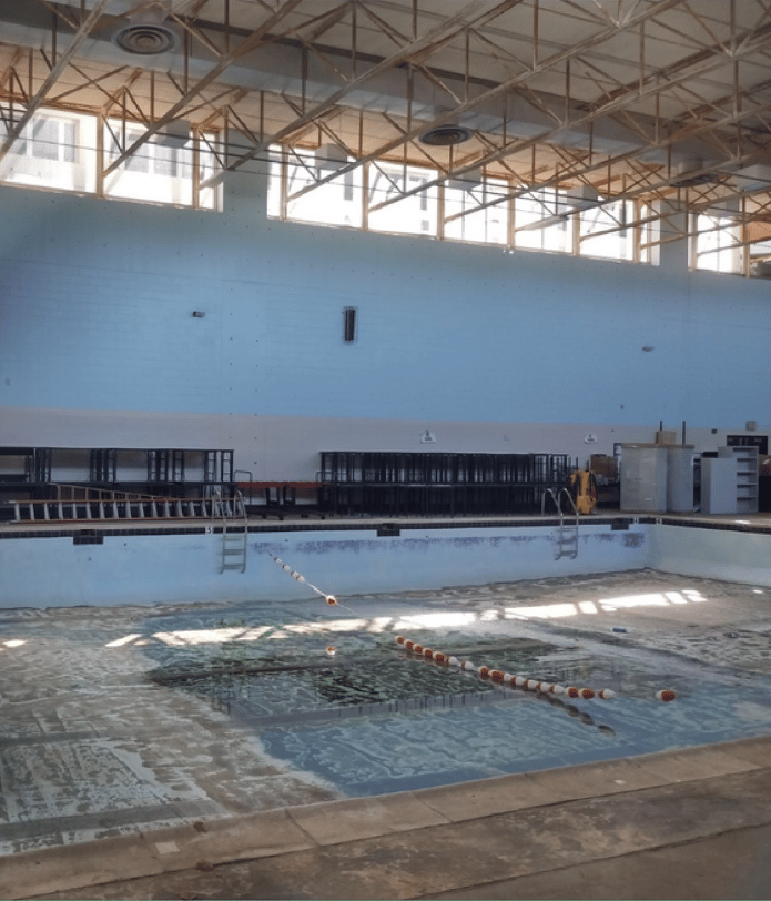 Empty Pickett School Indoor Pool