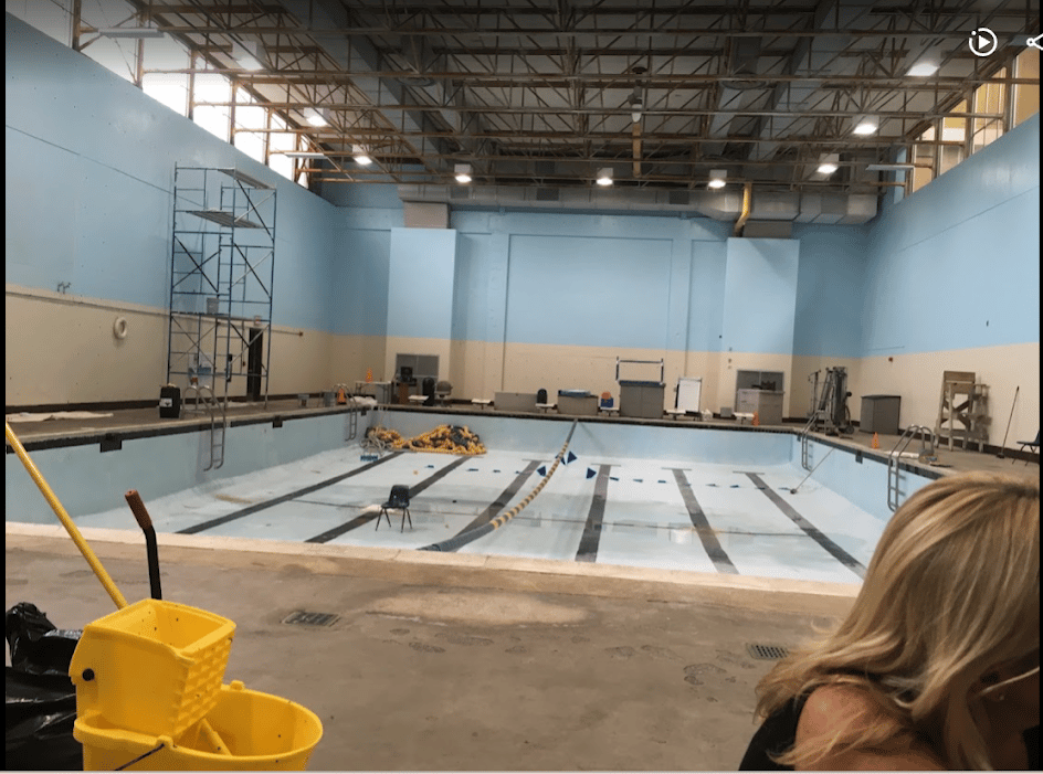 Empty Pickett School Indoor Pool